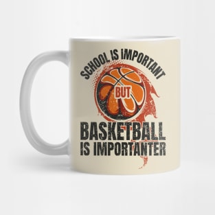 funny-sarcasm Basketball is importanter Mug